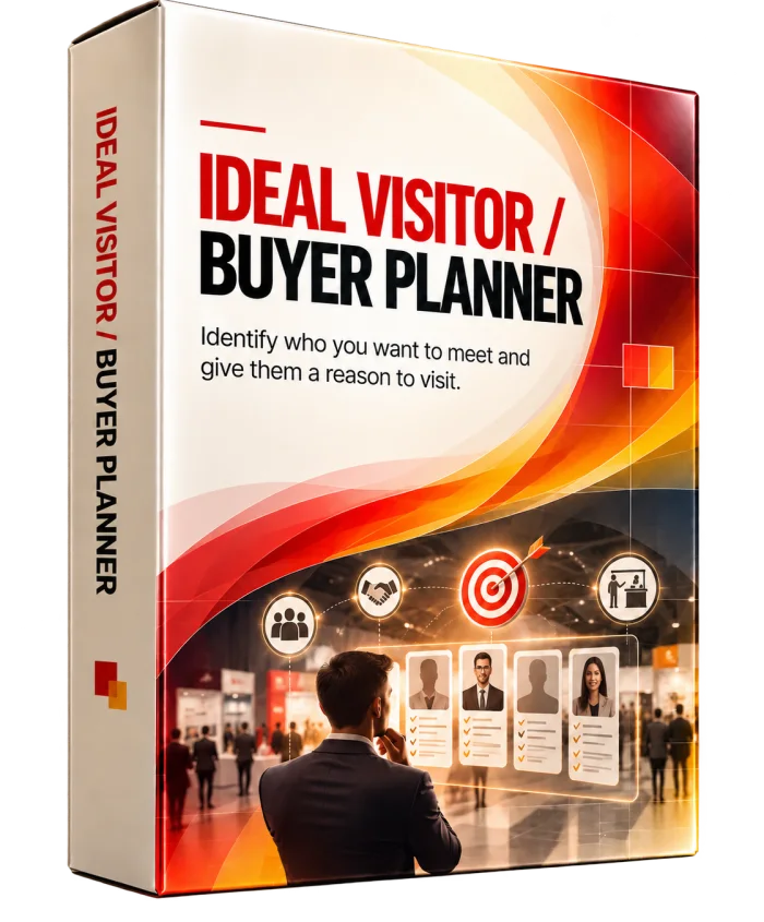 Ideal Visitor and Buyer Planner — identify who you want to meet and give them a reason to visit.