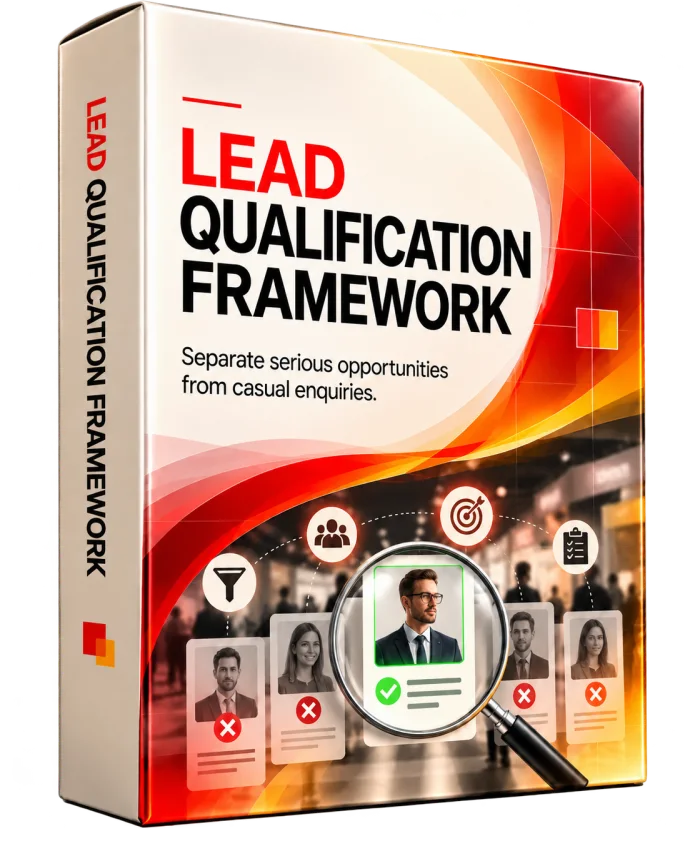 Lead Qualification Framework — separate serious opportunities from casual enquiries.